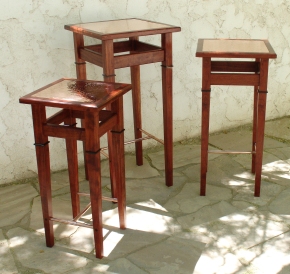 Display Tables: Bubinga & Copper